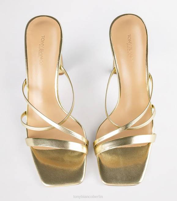 Brautschuhe| de Tony Bianco Frauen Fior-Absätze Gold-Nappa-Metallic 4624351